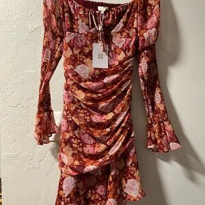 Floral Off-Shoulder Dress